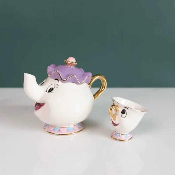 Set de Té “La Bella y la Bestia” – Tetera Mrs. Potts y Taza Chipft