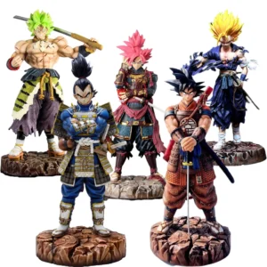 Figura de Resina GK Dragon Ball 34 cm – Goku, Gohan y Vegeta Super Saiyan | Estatua Coleccionable