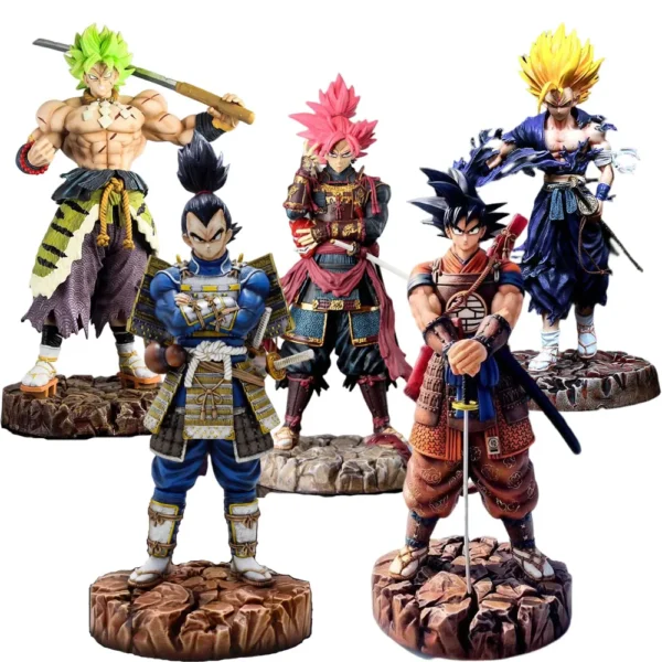 Figura de Resina GK Dragon Ball 34 cm – Goku, Gohan y Vegeta Super Saiyan | Estatua Coleccionable