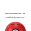 Balón de Baloncesto Pokebola Clásica Blanco y Rojo Talla 7 | 4 Capas, Uso Interior y Exterior