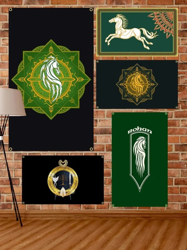 Bandera del Reino de Rohan “Riddermark” 90×150 cm | Banner 3×5 FT
