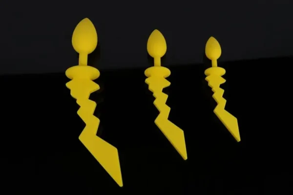 🦊 Plug anal de silicona con cola suave Diseño de Pikachu – Juego íntimo adulto
