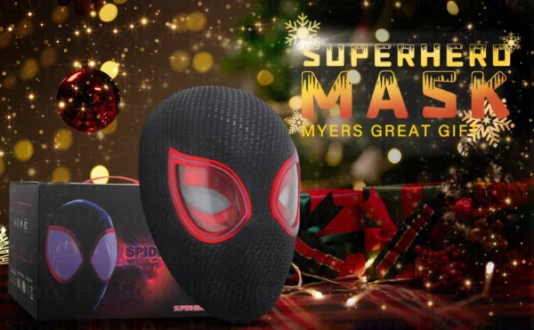 Máscara Electrónica 1:1 Spider-Man “Miles Morales” – Ojos Móviles + Anillo de Control