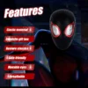 Máscara Electrónica 1:1 Spider-Man “Miles Morales” – Ojos Móviles + Anillo de Control