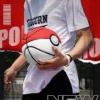 Balón de Baloncesto Pokebola Clásica Blanco y Rojo Talla 7 | 4 Capas, Uso Interior y Exterior