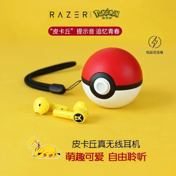Audífonos Bluetooth Pokémon Pikachu – Edición Especial con Cancelación de Ruido y Micrófono