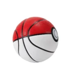 Balón de Baloncesto Pokebola Clásica Blanco y Rojo Talla 7 | 4 Capas, Uso Interior y Exterior