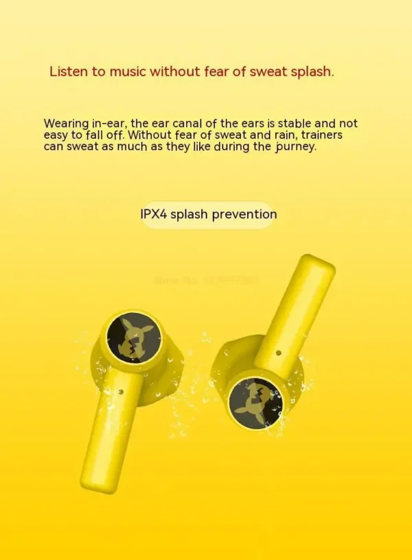 Audífonos Bluetooth Pokémon Pikachu – Edición Especial con Cancelación de Ruido y Micrófono