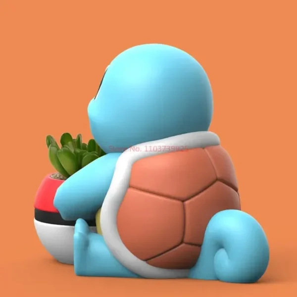 Maceta Decorativa de Squirtle – Figura de Resina 12 cm | Colección Pokémon Anime