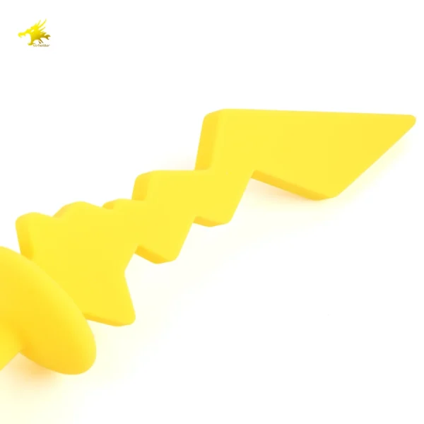 🦊 Plug anal de silicona con cola suave Diseño de Pikachu – Juego íntimo adulto