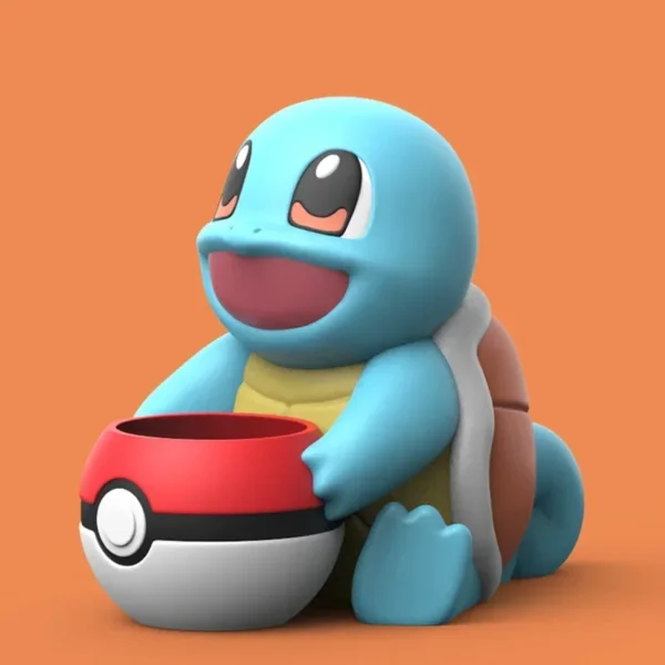 Maceta Decorativa de Squirtle – Figura de Resina 12 cm | Colección Pokémon Anime