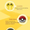 Audífonos Bluetooth Pokémon Pikachu – Edición Especial con Cancelación de Ruido y Micrófono