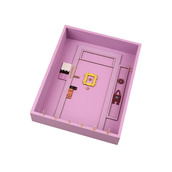 Llavero Porta Llaves de Pared “Friends” – Marco de la Puerta de Mónica (Vintage Morado)