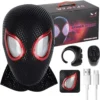 Máscara Electrónica 1:1 Spider-Man “Miles Morales” – Ojos Móviles + Anillo de Control