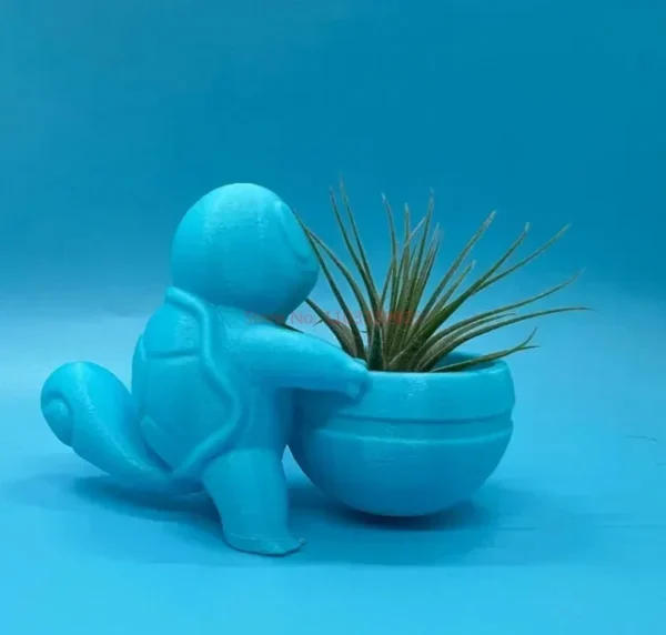 Maceta Decorativa de Squirtle – Figura de Resina 12 cm | Colección Pokémon Anime