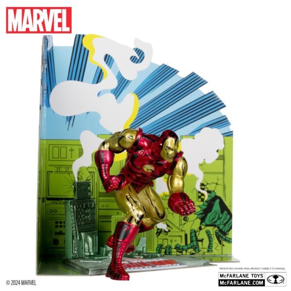 Estatua Diorama Iron Man 1:10 (24 cm) - Invincible Iron Man #126 (McFarlane)