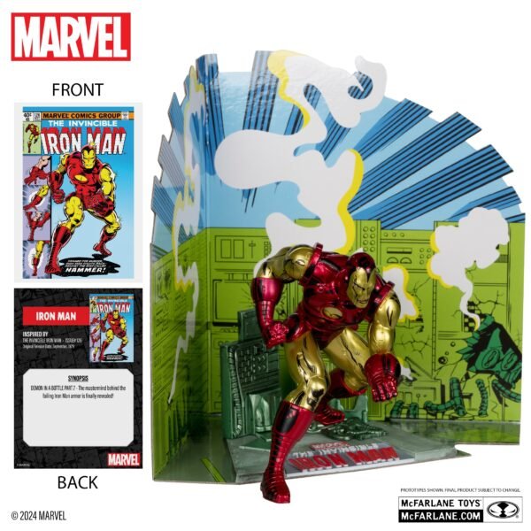 Estatua Diorama Iron Man 1:10 (24 cm) - Invincible Iron Man #126 (McFarlane)
