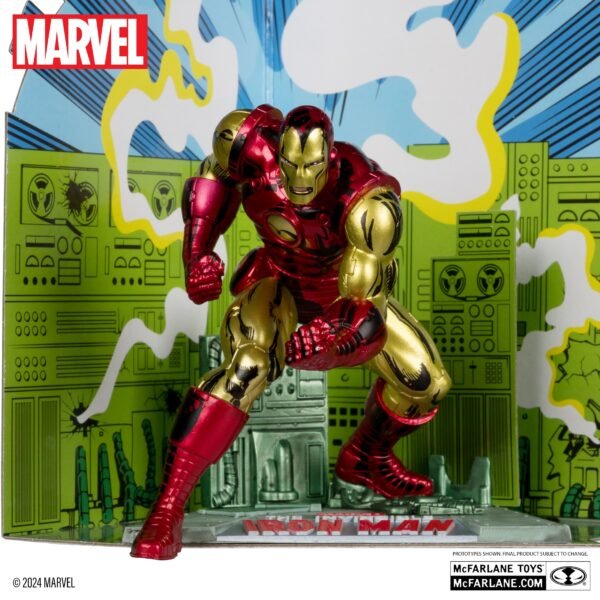 Estatua Diorama Iron Man 1:10 (24 cm) - Invincible Iron Man #126 (McFarlane)