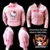 Chamarra de Piel Genuina Hello Kitty - Hecha en León, Gto. (Talla 16 Juvenil)