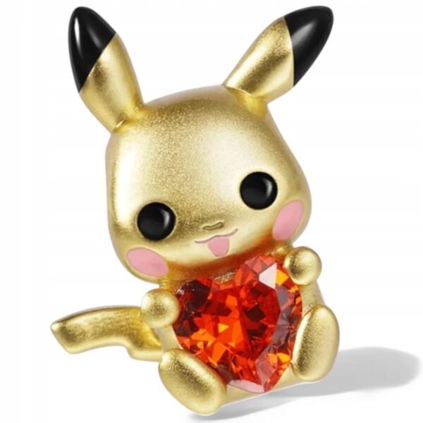Dije Charm de Plata de Taxco - Pikachu con Corazón de Cristal