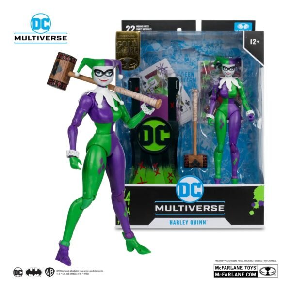 DC Multiverse: Figura de Acción Harley Quinn Clásica (Comic Look) - Gold Label Collection