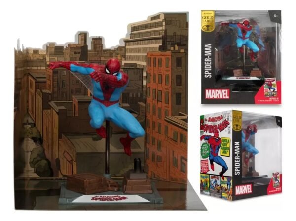Figura Spider-Man 18 cm - Gold Label Collection (McFarlane Toys) - Inspirado en The Amazing Spider-Man #38