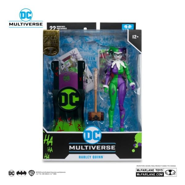 DC Multiverse: Figura de Acción Harley Quinn Clásica (Comic Look) - Gold Label Collection