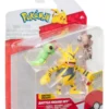 Set de 3 figuras de batalla:Caterpie ,electabuzz Y Rockruff