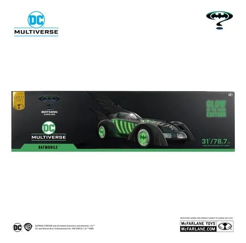 Vehículo Batimóvil Dc Multiverse (Batman Forever) etiqueta dorada McFarlane Toys