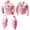 Chamarra de Piel Genuina Hello Kitty - Hecha en León, Gto. (Talla 16 Juvenil)