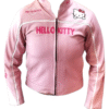Chamarra de Piel Genuina Hello Kitty - Hecha en León, Gto. (Talla 16 Juvenil)