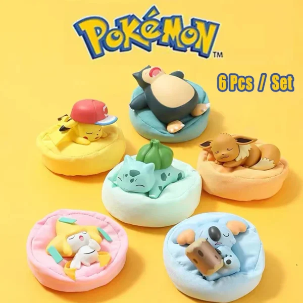 ✨ Set de 6 Figuras Pokémon – Serie "Starry Dream" | Pikachu, Bulbasaur y más (envío estándar)