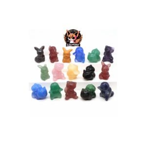Piedras Y Cristales Curativos Tallados En Forma De Pokemón