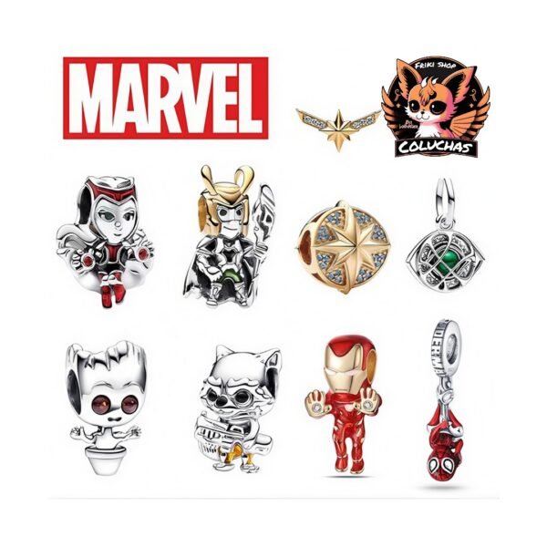 Charms/ Dijes de Plata S925 - Colección Héroes de Marvel ( Plata de Taxco)