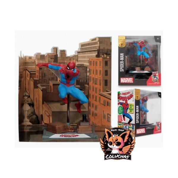 Figura Spider-Man 18 cm - Gold Label Collection (McFarlane Toys) - Inspirado en The Amazing Spider-Man #38
