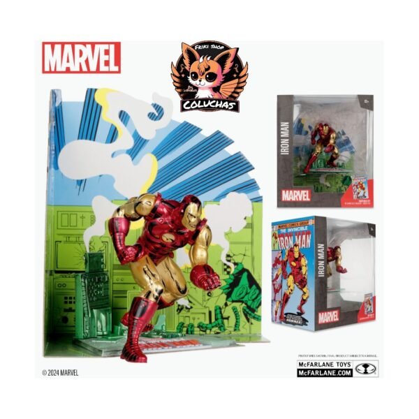 Estatua Diorama Iron Man 1:10 (24 cm) - Invincible Iron Man #126 (McFarlane)
