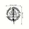 Decoración de Pared Metálica - El Señor de los Anillos (Árbol de Gondor y Andúril)
