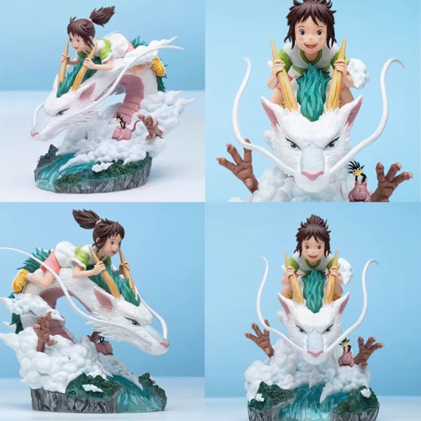 Figura Decorativa Del Viaje De Chihiro: Haku+ Chihiro