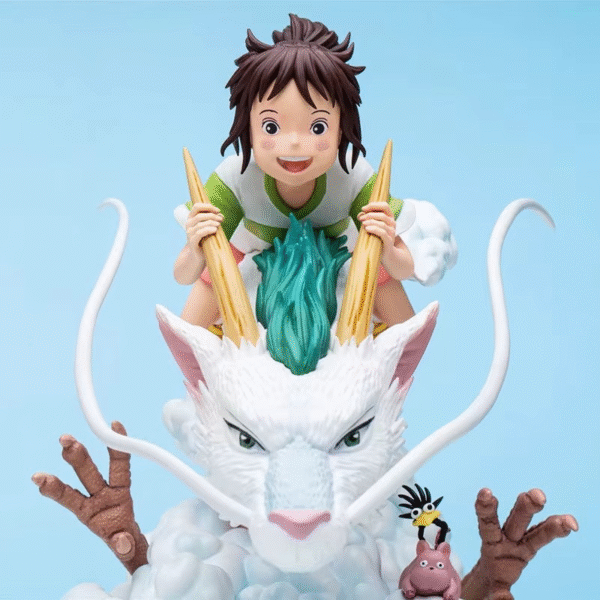 Figura Decorativa Del Viaje De Chihiro: Haku+ Chihiro
