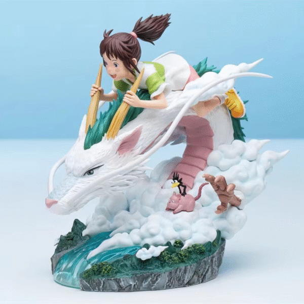 Figura Decorativa Del Viaje De Chihiro: Haku+ Chihiro