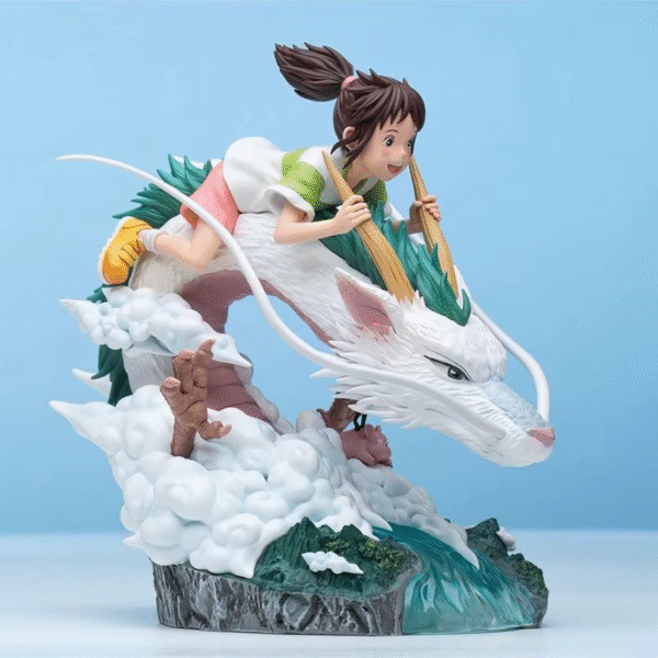 Figura Decorativa Del Viaje De Chihiro: Haku+ Chihiro