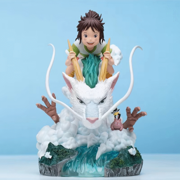 Figura Decorativa Del Viaje De Chihiro: Haku+ Chihiro