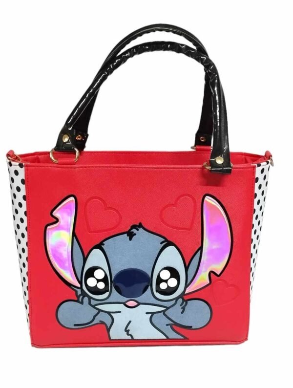 Bolso / Bolsa de Mano Stitch (Lilo & Stitch) con Diseño de Lunares - Moda Friki