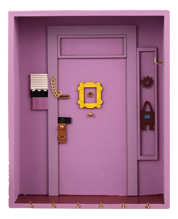 Porta Llaves Artesanal "Departamento de Mónica" - Friends (26x20cm)