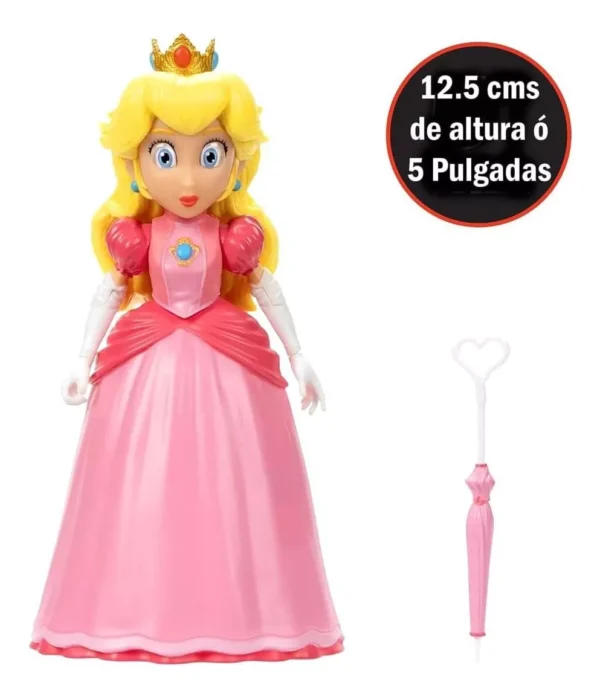 Muñeca Princesa Peach (30 cm) - The Super Mario Bros. Movie (JAKKS Pacific)