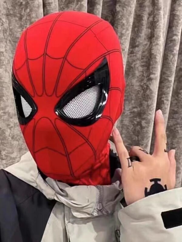 Máscara de Spider-Man "Chin Control" con Ojos Móviles - Réplica No Way Home