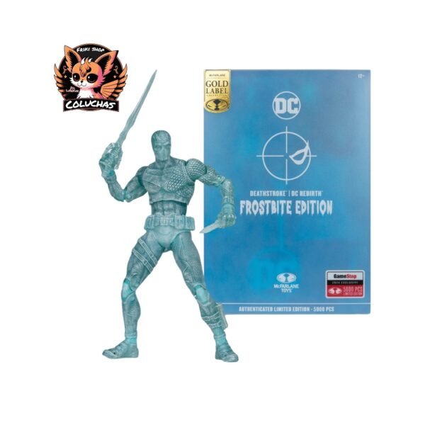 Figura Deathstroke (Frostbite Edition) Gold Label - DC Multiverse McFarlane Toys
