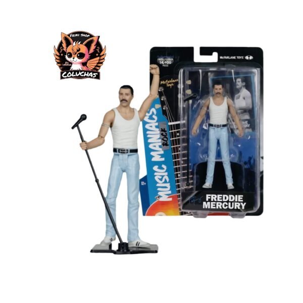 Figura Freddie Mercury (Live Aid '85) Edición Limitada - Music Maniacs de McFarlane Toys