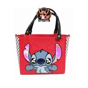 Bolso / Bolsa de Mano Stitch (Lilo & Stitch) con Diseño de Lunares - Moda Friki