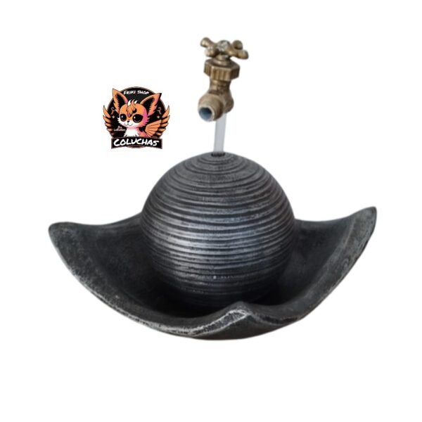 Fuente Decorativa con Llave Mágica Flotante - Ilusión Óptica Moderna